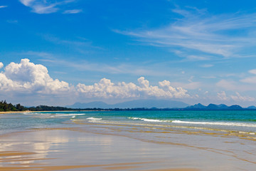 Beach Ban Krut Beach beautiful with cloud bright sky