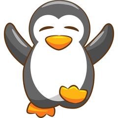 penguin vector clipart design