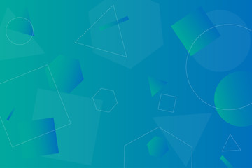 Obraz premium Colorful abstract background using minimal geometry as an element.