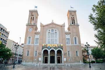 Obraz premium Metropolitan Cathedral of Athens in Athens, Greece