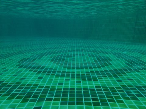 Underwater in the pool