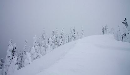 snowy winter ridge