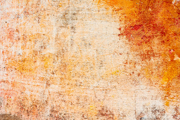 Fototapeta premium Texture of a concrete wall with cracks and scratches which can be used as a background