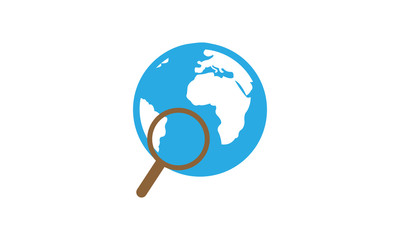 Global search icon for international human resource recruitment