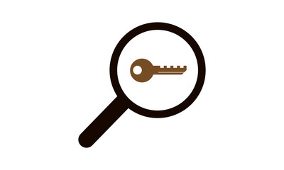 Research icon for keyword analysis and business insights