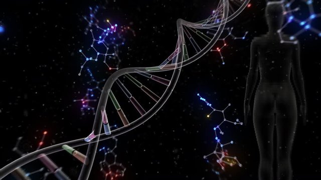 DNA Strand helix Genome Medical Science image background