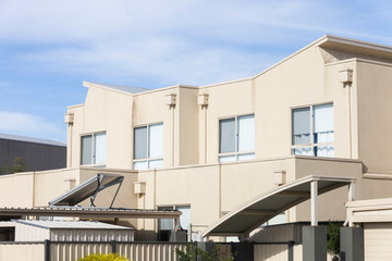 Modern housing apartments in Melbourne northern suburbs.