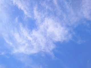 Blue sky whit cotton clouds, Valencia