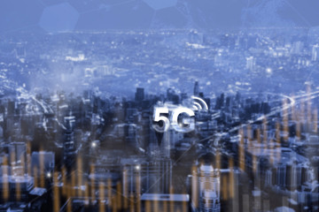 Digital marketing. Business using modern interface payments online shopping communication and icon customer network connection on virtual screen. Business innovation technology 5G concept