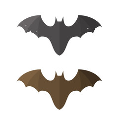 flat style logo of bat