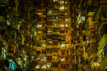 Foto op Plexiglas 香港の集合住宅・高層マンション（Quarry Bay） © kanzilyou