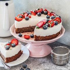 No Bake Berry Cheesecake