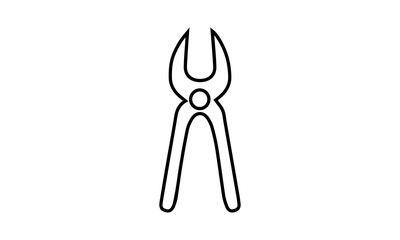Pliers icon for gripping and cutting tools