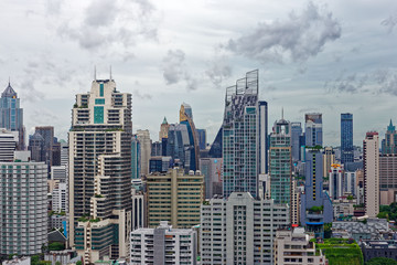 Fototapeta na wymiar Building Bangkok Thailand View from Asoke area