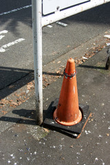 街中のパイロン