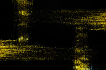 Brush painted gold line