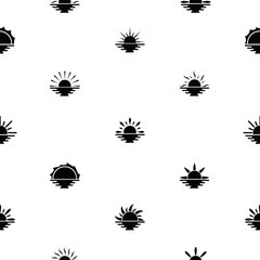 sunset seamless pattern background icon.