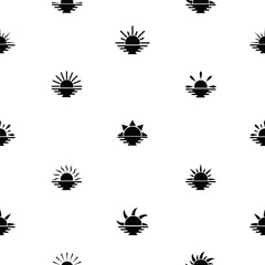 sunset seamless pattern background icon.