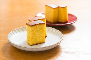  japanese sweets, castella cake,  (Japanese sponge cake)