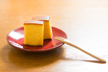  japanese sweets, castella cake,  (Japanese sponge cake)
