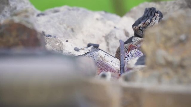 Smith forges nails in slow motion