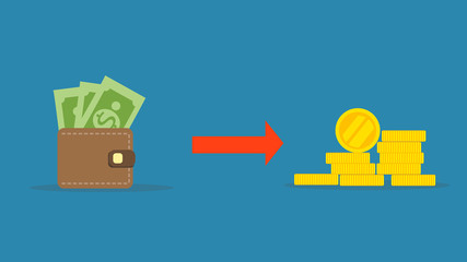 People sending and receiving money wallet with their mobile phones