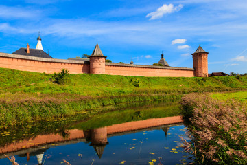 Naklejka na ściany i meble Monastery of Saint Euthymius wall in Suzdal, Russia