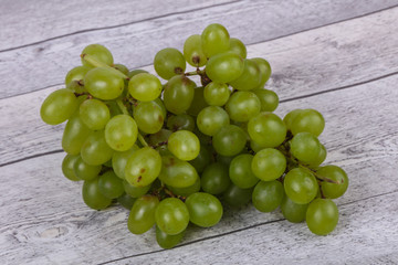 Sweet green grape branch