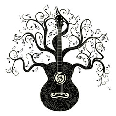 Retro guitar tree