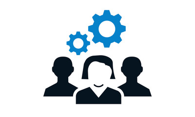 Obraz premium Business specialist icon in flat style for expertise and professional services