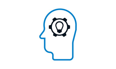 Creativity icon for innovation and business ideas