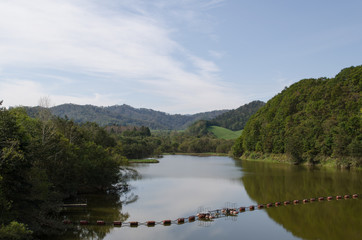 Fototapeta na wymiar ダムの風景