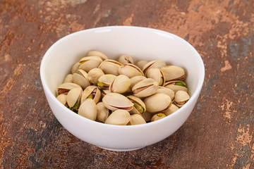 Pistachio nuts heap