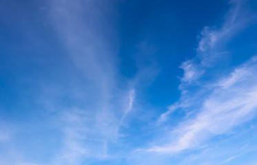 Fototapeta na wymiar Background of blue sky with clouds