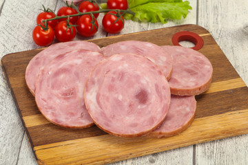 Natural ham made from pork