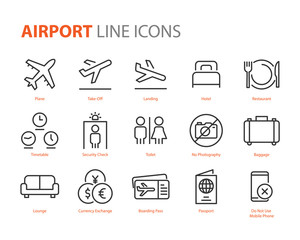 set of airport icons, airplane, travel, plane, travel, flight