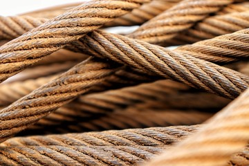 rope on wooden background