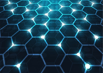 High tech technology geometric