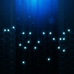 High tech technology geometric