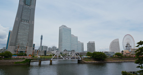 Obraz premium Yokohama city harbor