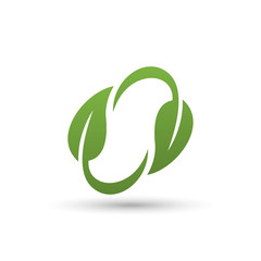 leaf vector isolated white background,