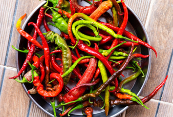 Spicy Red and Green Peppers