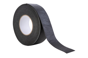 a roll of black adhesive tape, for hermetic joints of roofing materials, when mounting the roof, on...