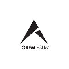 Fototapeta premium A letter initial logo design vector template