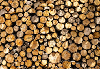 Cut Wood Pattern Background Yellow Brown