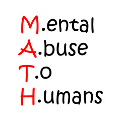 MATH -  Vector illustration design for banner, t shirt graphics, fashion prints, slogan tees, stickers, cards, posters and other creative uses