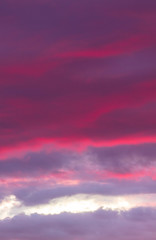 Fototapeta premium Beautiful clouds at sunset as a background