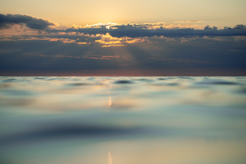 Sunset at the sea