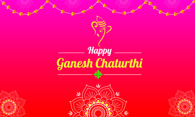 Ganesh Chaturthi Festival. This creative can be used for banner, mailer or as a background.