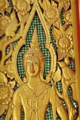 Fototapeta na wymiar wood carving, angel image, background image